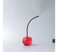 DDMDBYHRY Crystal Resin Cherry Figurine Cherry Ornament Modern and Luxury Room Decor Sculpture for Home Decoration Tabletop Centerpiece Home Office Desktop Decor 9.8x4.7x3.1IN