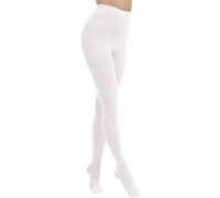 DDOBB Womens Opaque Tights 80 Denier High Waist White L/XL (UK 12-16)