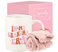 DDOFAH Best Grandma Gifts, Christmas Gifts for Grandma from Granddaughter, Nana Birthday Gifts,11oz Grandma Coffee Mug Set with Socks for Gigi Granny Mimi New Grandma Thank You Gifts