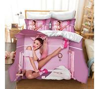 DDONVG Ariana Bettwäsche Set, 3D-Druck Schönheit Mikrofaser Weiche Mit Reißverschluss Bettbezug Und Kissenbezüge Für Teens Adult (8,135 X 200 cm 50 x 75 x 1)