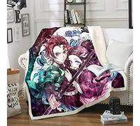 DDONVG Demon Cuddly Blanket Microfibre Anime Fleece Blanket Sofa Blanket 150 x 200 cm for Children Soft and Warm (1,130 x 150 cm)