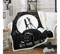 DDONVG The Nightmare Before Blanket 150 x 200 cm Cuddly Blanket Cartoon Soft Fluffy Fleece Blanket Warm Sofa Blanket Couch Blanket (10.150 x 200 cm)
