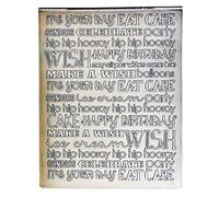 DDOUJOY Happy Birthday Eat Cake Make A Wish Background Plastic Embossing Folders for Card Making Scrapbooking and Other Paper Crafts 3010913