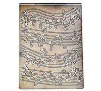 DDOUJOY Music Notation Background Plastic Embossing Folders for Card Making Scrapbooking and Other Paper Crafts 2101073