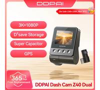 DDPAI Z40 Dash Cam Car Camera Recorder Sony IMX335 1944P HD Video GPS Tracking 360 Rotation Wifi DVR 24H Parking Protector