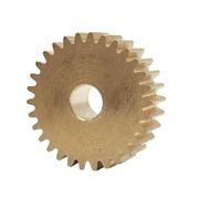 DDQCNZPMY Gear Pinion, Engine,0.6 Module 140 Teeth Flat Cylindrical 5mm Thickness Brass Spur Straight Mechanical Shaft Hardware(17mm bore)