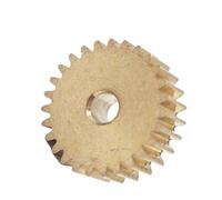 DDQCNZPMY Gear Pinion, Engine,0.6M 115T Brass Cylindrical .6 Module 115 Teeth Straight Spur 5mm Thickness Shaft Hardware(4mm bore)