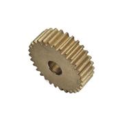 DDQCNZPMY Gear Pinion, Engine,0.6M 70T Brass Spur 43.2mm Diameter 5mm Thickness Straight Teeth Flat Cylindrical Shaft Hardware(15mm bore)