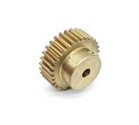 DDQCNZPMY Gear Pinion, Engine,0.6M 86T Brass Spur With Step Straight Teeth Transmission Drive Cylindrical .6 Module 86 Shaft Hardware(10mm bore)
