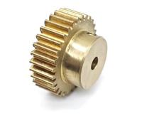 DDQCNZPMY Gear Pinion, Engine,0.6M 89 Teeth Spur With Step Straight Transmission .6 Module 89T Brass Cylindrical Shaft Hardware(6mm bore)