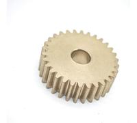 DDQCNZPMY Gear Pinion, Engine,91 Teeth Copper 0.6 Module Brass Straight Spur Flat Cylindrical 55.8mm Diameter 5mm Thick Shaft Hardware(8mm bore)