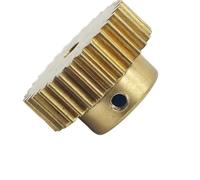 DDQCNZPMY Gear Pinion, Engine,Copper 0.6 Module 70T Spur With Step 5mm Teeth Thick Straight Transmission Cylindrical Shaft Hardware(15mm bore)