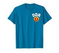 DDR East German Democratic Republic Sport Blue Trainings T-Shirt