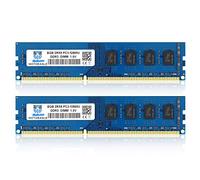 DDR3/DDR3L 1600 MHz UDIMM RAM 16GB Kit (8GBx2) PC3/PC3L 12800U 8GB 1.35V/1.5V 240-Pin Non-ECC Unbuffered 2RX8 Dual Rank Desktop Memory