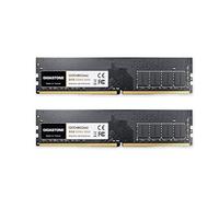 【DDR4 RAM】GIGASTONE 16GB Kit (2x8GB) DDR4 2666MHz (2400MHz or 2133MHz) PC4-21300 (PC4-19200/17000) CL19 1.2V UDIMM 288 Pin Unbuffered Non ECC High Performance PC Desktop Memory Upgrade