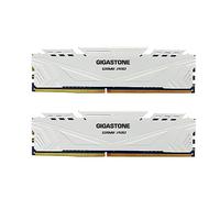 【DDR4 RAM】GIGASTONE Game PRO 32GB Kit (2x16GB) DDR4 3200MHz PC4-25600 CL 16-18-18-40 Intel XMP 2.0 AMD Ryzen 1.35V UDIMM 288 Pin Unbuffered Non ECC High Performance Gaming Desktop Memory - White