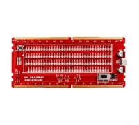 DDR5 Memory Slot Tester for Desktop Server Motherboards LED Diagnostic Tool Open Short Circuit Detection Dual Power Supply Green Red(Red)