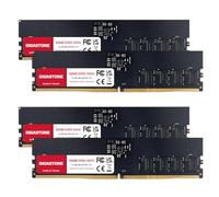 【DDR5 RAM】GIGASTONE 128GB Kit (4x32GB) DDR5 5600MHz PC5-44800 CL 46-46-46-90 1.1V UDIMM 288 Pin Unbuffered Non ECC High Performance PC Desktop Memory Upgrade