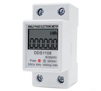 DDS1108 AC220V Single Phase Energy Meter 80A 2P with DIN Rail Mount and Integrated Memory for Data Integrity