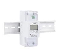 DDS226D-2P LCD 65A 100A Single-phase Din-rail Energy Meter 220V 230V 50Hz 60Hz Active Energy Import Export kWh(65A)