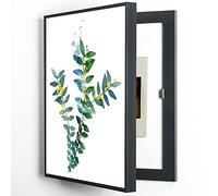 DDS22E Meter Cover Decorative Painting for Electrical Panel Hide Box, 40x50cm PS Frame, Modern Simple Design for Indoor Restaurant Distribution Box,