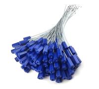 DDS22E Steel Wire Security Seals 100 pcs Multicolor 30cm Self-Locking Cable Ties Container(Blue)
