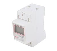 DDS2626 2P Single Phase Electronic Energy Meter, KWH Power Meter, LCD Display Din Rail Mounted Digital Energy Meter with 10(40) A Current Rating for Residential and Commercial (Normal display)