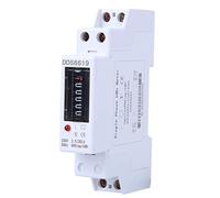 DDS6619-001 Single Phase Energy Meter Digital Power Consumption Monitor DIN Rail KWH Meter 1P Electricity Usage Monitor Power Meter Household Appliances 230V