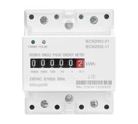 DDS6619-023 AC230V 100A Single Phase Electronic Energy Meter Din Rail kWh Counter Consumption Analog Electricity Gague Wattmeter