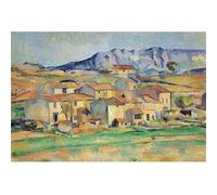 DDSEW GREWT Paul Cezanne landscape Posters Mont Sainte-Victoire Canvas Painting Vintage Wall Art Paul Cezanne Prints For Home Decor Picture 50x70cm No Frame