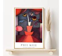 DDSEW GREWT Vintage Paul Klee Poster Retro Autumn flowers Canvas Wall Art Abstract Painting Paul Klee Prints Paul Klee Picture For Home Decor 30x40cm No Frame