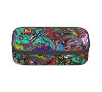 DDSFvbv Abstract Monster Pencil Case - Student & Office Supplies - Item Storage Bag- Makeup Bag- Large Stationery Bag