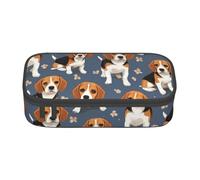 DDSFvbv Beagle Patterns Pencil Case - Student & Office Supplies - Item Storage Bag- Makeup Bag- Large Stationery Bag
