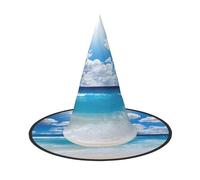 DDSFvbv Blue Sky and White Cloud Halloween Party Hat, Witch Hat, Cosplay Accessory, Fancy Dress, Holiday Decorations, One Size