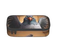 DDSFvbv Cartoon Pigeon 1 Pencil Case - Student & Office Supplies - Item Storage Bag- Makeup Bag- Large Stationery Bag