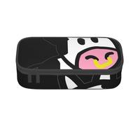 DDSFvbv Cute Cow Pencil Case - Student & Office Supplies - Item Storage Bag- Makeup Bag- Large Stationery Bag