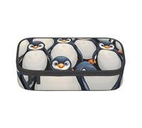 DDSFvbv Cute Penguins Pencil Case - Student & Office Supplies - Item Storage Bag- Makeup Bag- Large Stationery Bag