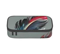DDSFvbv Dancing Feather Pencil Case - Student & Office Supplies - Item Storage Bag- Makeup Bag- Large Stationery Bag