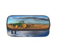 DDSFvbv Fantasy Farm Tractor Pencil Case - Student & Office Supplies - Item Storage Bag- Makeup Bag- Large Stationery Bag