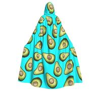 DDSFvbv Fresh Tropical Fruit Avocado Unisex Halloween Hooded Cape Cosplay Costume Cloak for Party Dress Up Uniform Robe Full-Length