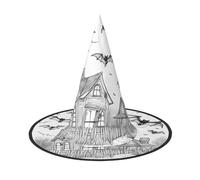 DDSFvbv Halloween Flying Bats 1 Halloween Party Hat, Witch Hat, Cosplay Accessory, Fancy Dress, Holiday Decorations, One Size