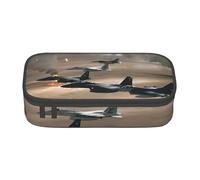 DDSFvbv Jet Fighter Pencil Case - Student & Office Supplies - Item Storage Bag- Makeup Bag- Large Stationery Bag