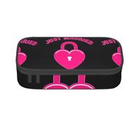 DDSFvbv just Married Pencil Case - Student & Office Supplies - Item Storage Bag- Makeup Bag- Large Stationery Bag