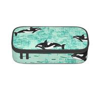 DDSFvbv Pacific Ocean Biological Pencil Case - Student & Office Supplies - Item Storage Bag- Makeup Bag- Large Stationery Bag