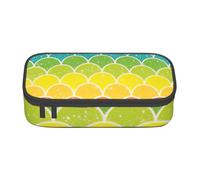 DDSFvbv Rainbow Fish Scale Pencil Case - Student & Office Supplies - Item Storage Bag- Makeup Bag- Large Stationery Bag
