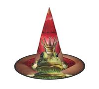DDSFvbv Red Lips Getting Ready to Kiss a Frog Halloween Party Hat, Witch Hat, Cosplay Accessory, Fancy Dress, Holiday Decorations, One Size
