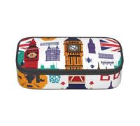 DDSFvbv School Newspaper Pencil Case - Student & Office Supplies - Item Storage Bag- Makeup Bag- Large Stationery Bag