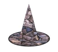 DDSFvbv Solid Stonewall Art Halloween Party Hat, Witch Hat, Cosplay Accessory, Fancy Dress, Holiday Decorations, One Size