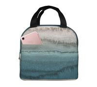 DDSFvbv Within The Tides Insulated Lunch Bag, Reusable Thermal Lunch Box, Portable, Perfect for Work Picnic Beach BBQ