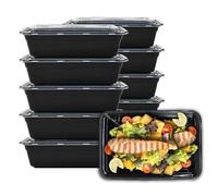 DDSHUN Meal Prep Containers Reusable (10 Pack), BPA Free Reusable Food Prep Containers with Lids - Microwave, Freezers, Stackable Storage Lunch Boxes (828ml/28oz)